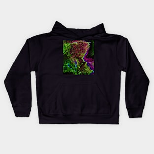 Black Panther Art - Glowing Edges 140 Kids Hoodie